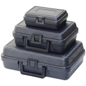 pe塑料黑色小箱子家用五金工具包装仪器设备器材防护盒实惠塑胶箱